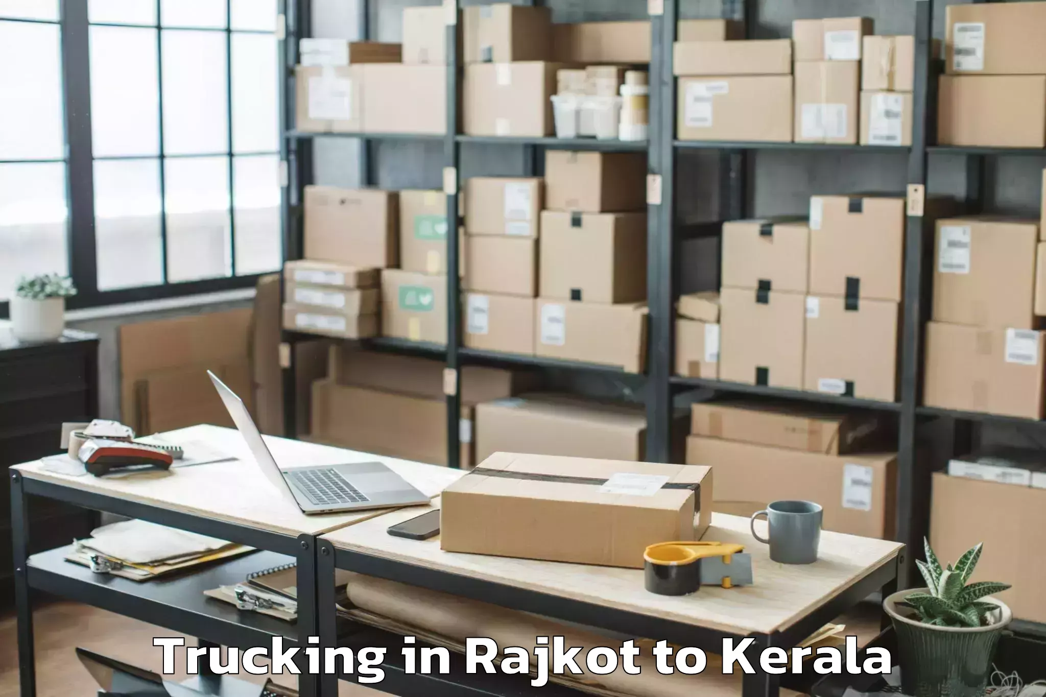 Hassle-Free Rajkot to Irinjalakuda Trucking